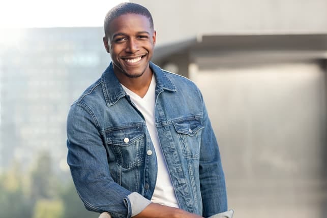 a portrait of a young black man