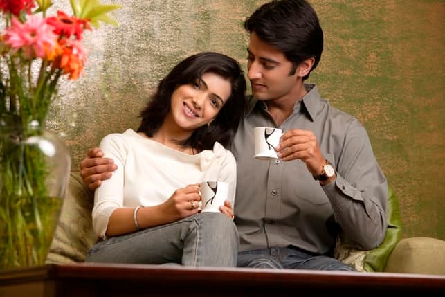 a picture of a modern Indian couple