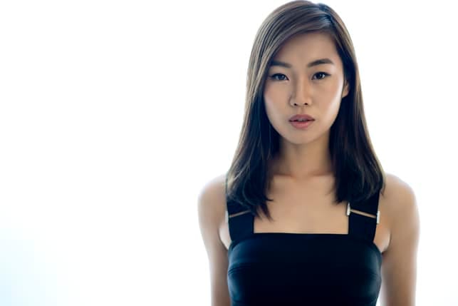 a portrait of an Asian woman